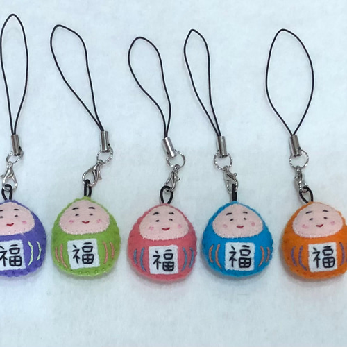 だるまお守りミニ（1個）ハンドメイド フェルト その他雑貨 daruma__