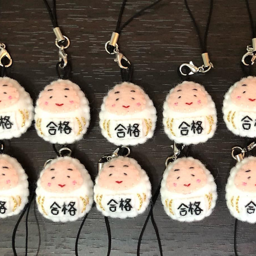 だるまお守りミニ（1個）ハンドメイド フェルト その他雑貨 daruma__