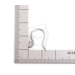 ERG-2337-R【2件】CZ石鉤耳環，簡約CZ石鉤耳環 第5張的照片