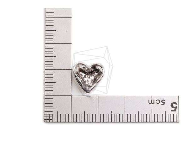 ERG-2338-R【2個入り】ハートピアス/Heart  Ear Post/ 11.5mm x 12mm 5枚目の画像