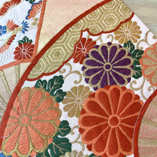 帯リメイクランチョンマット 〜華やか扇〜 ランチョンマット TERRA