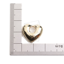 PDT-2675-G【2個入り】ハートペンダント,Heart Pendant/30mm X 30mm 5枚目の画像