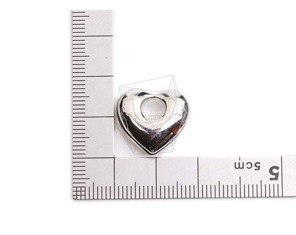 PDT-2675-R【2個入り】ハートペンダント,Heart Pendant/30mm X 30mm 5枚目の画像