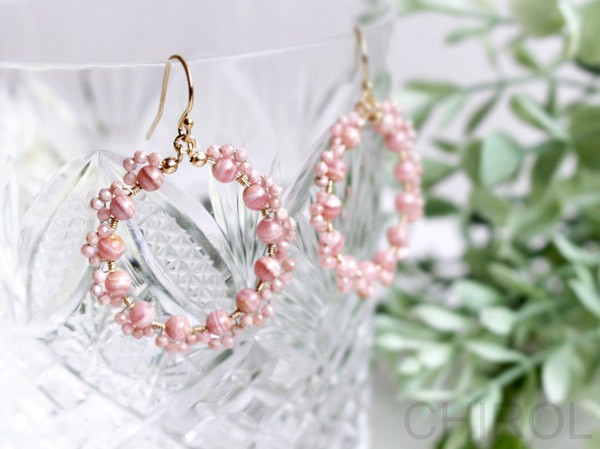 ＊ インカローズ リース＊ ピアス/ 14kgf