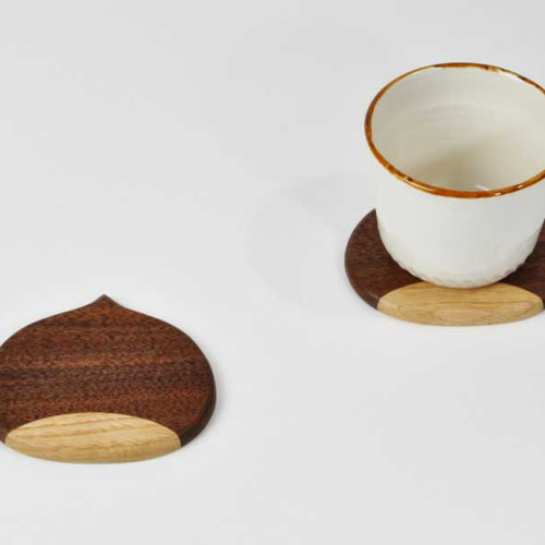 栗コースター Re-design.Va コースター 工房双葉 通販 15564379