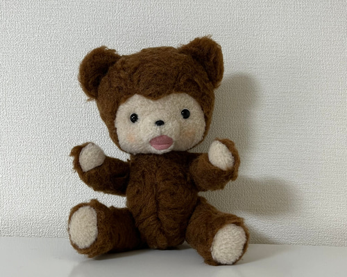 【Germany Vintage】ハーマン社　オープンマウスベア　ぬいぐるみ　大 Germany Vintage】ハーマン社 オープンマウスベア ぬいぐるみ 大