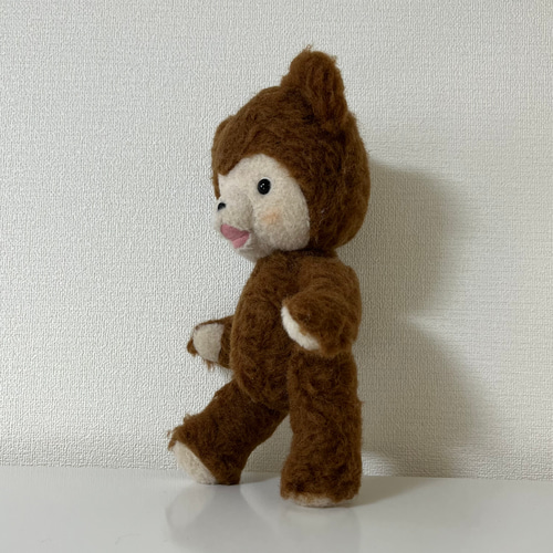 オープンマウステディベア(ウール・茶) ぬいぐるみ yano 通販