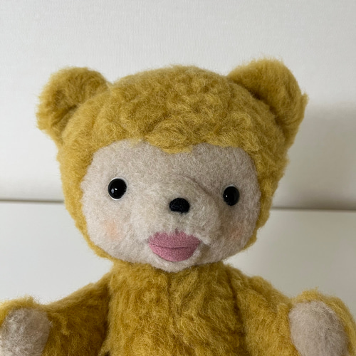 【Germany Vintage】ハーマン社　オープンマウスベア　ぬいぐるみ　大 Germany Vintage】ハーマン社 オープンマウスベア ぬいぐるみ 大