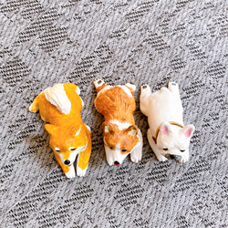 柴犬　ミニチュア　犬　フィギュア　粘土　オブジェ　置物 8枚目の画像