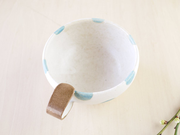 水玉のスープカップ（2個セット） 3枚目の画像