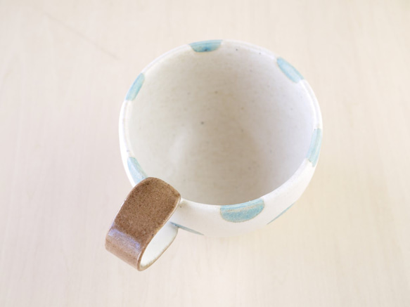 水玉の丸いスープカップ（２個セット） 5枚目の画像