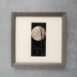〈月光Ⅳ〉　原画　ミニ額　本銀箔 1枚目の画像