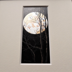 〈月光Ⅳ〉　原画　ミニ額　本銀箔 4枚目の画像