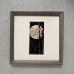 〈月光Ⅳ〉　原画　ミニ額　本銀箔 6枚目の画像