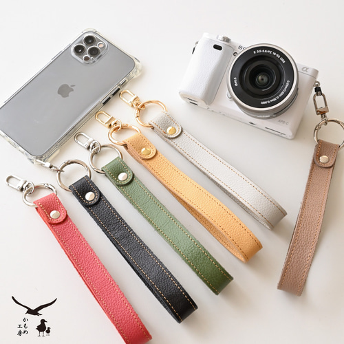 スマホ用ハンドストラップ クリアストラップホルダーセット