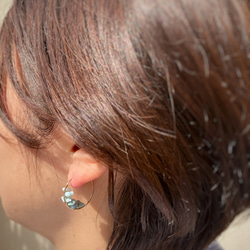 Larimar Hoop Earrings – ラリマー - 3枚目の画像