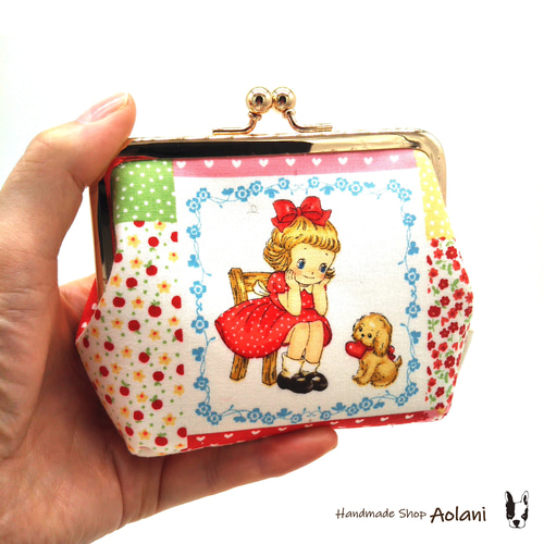 全2種 ◇ レトロ可愛い ☆ がま口 小さな財布 ◇ がま口 aolani
