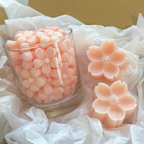 桜キャンドル2 キャンドル・キャンドルホルダー yamasi candle