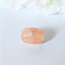 天然石　高品質　桜瑪瑙（さくらめのう）　天珠　１個 【再販 10】　 2枚目の画像