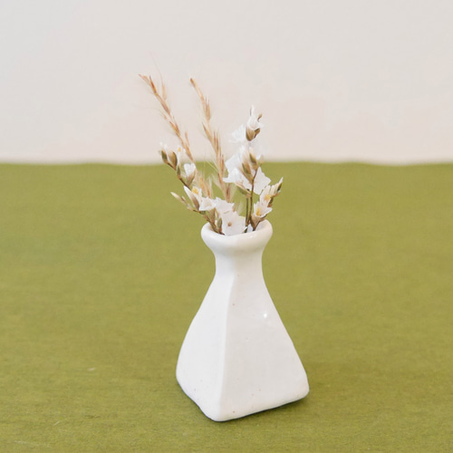 陶器 小さな 花瓶 3点セット月白色】小さい ミニチュア 高さ4.5 陶器 小さな 花瓶 3点セット月白色】小さい ミニチュア 高さ4.5