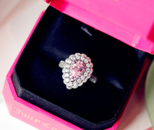 人工ダイヤモンド ピンクダイヤモンド リング 指輪 キラキラ