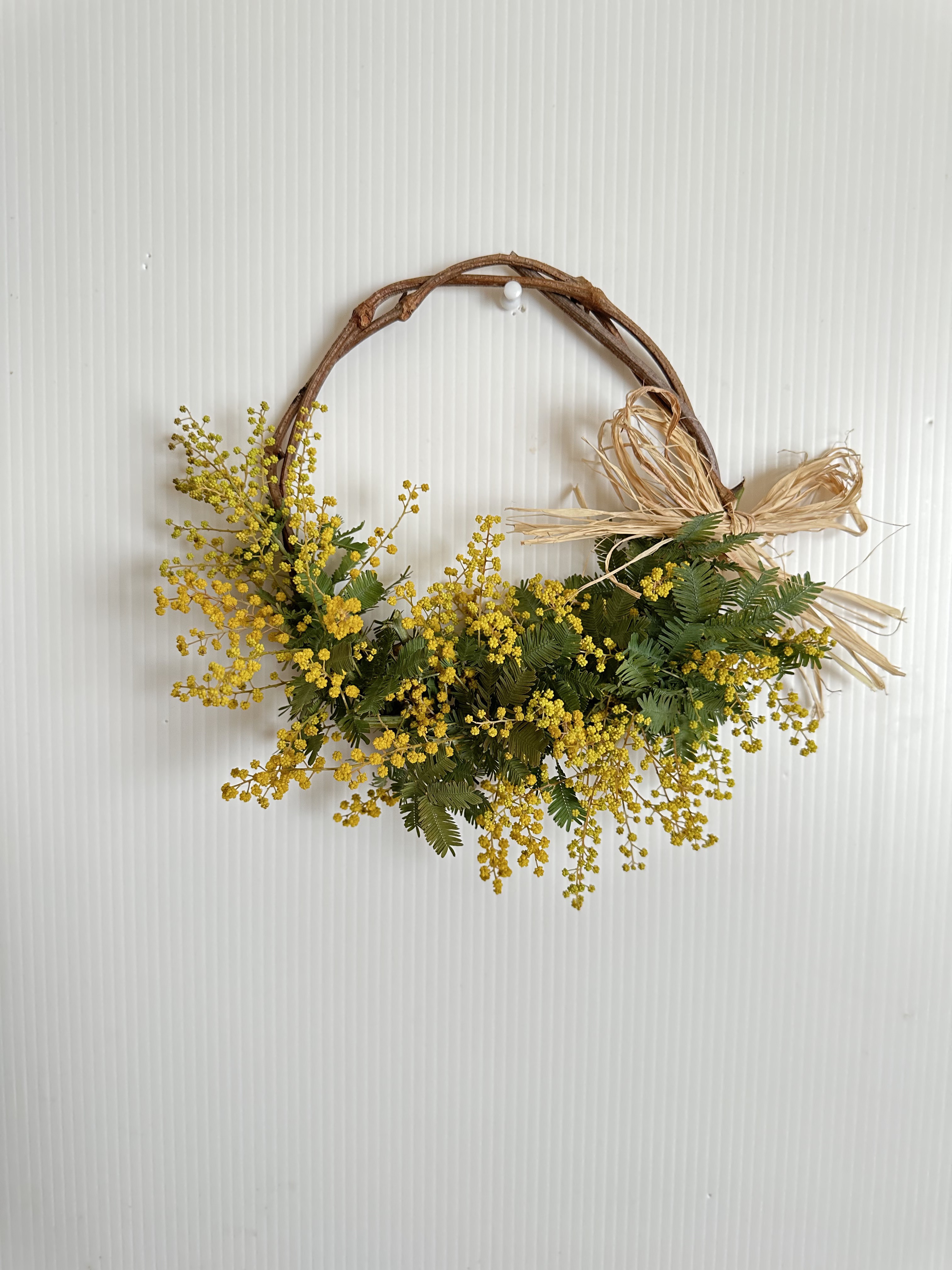 【購入依頼♡M】　ミモザリース　55cm