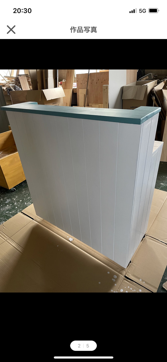 キャスター付き　レジカウンター 