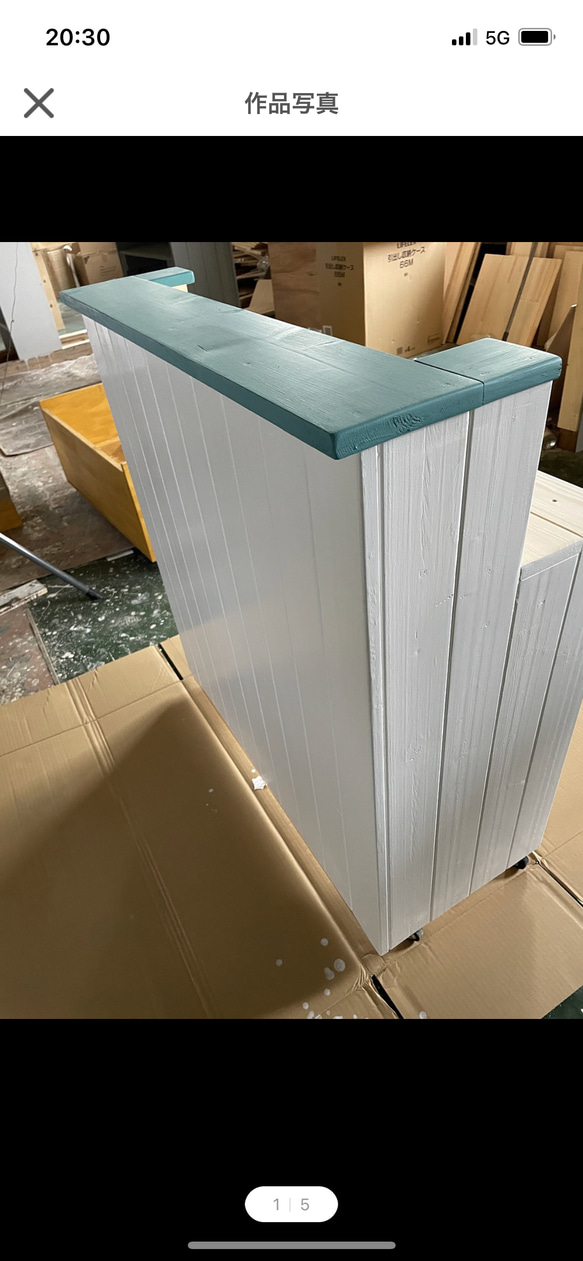 キャスター付き　レジカウンター 