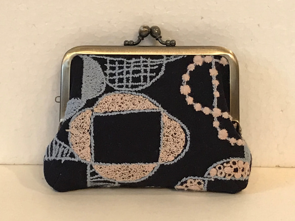 ミナペルホネン　アネモネ　ポーチ mina perhonen anemone pouch L size embroidered flower lover