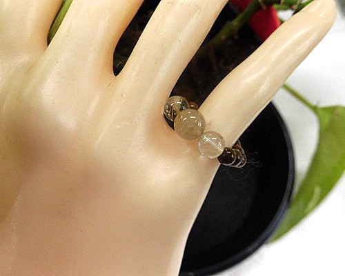 天然石 タイガーアイリング 13号前後 230908478 指輪・リング 天然石