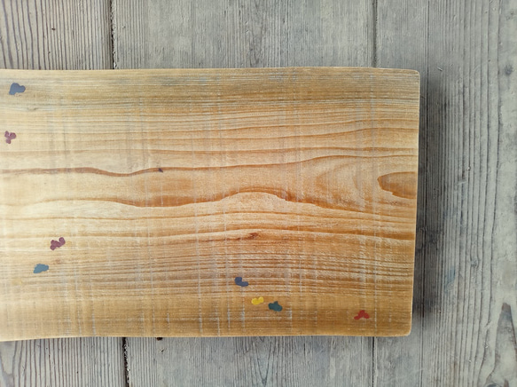 【木製看板製作】 一枚板 桧 21cm×51cm ペイント加工 10枚目の画像