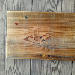 【木製看板製作】 一枚板 桧 21cm×51cm ペイント加工 7枚目の画像