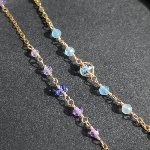 【奇跡のサイズグラデーション】アクアマリンブレスレット♡ 楽天市場】【 一点もの 】 ホワイトクラウドアクアマリン