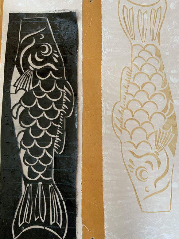 藍染鯉のぼり　<大単体>　手染め　端午の節句　伝統工芸 9枚目の画像