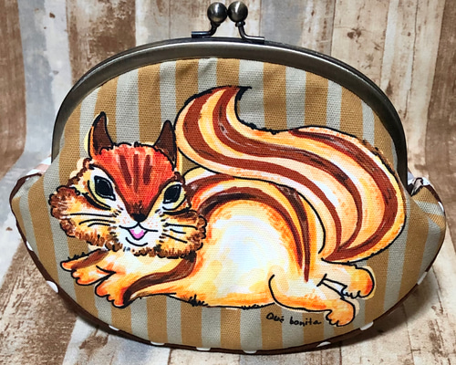 TIMIDE ネコ　ポーチ　猫　　ハンドメイド　がま口　チャトラ TIMIDE ネコ ポーチ 猫 ハンドメイド がま口 チャトラ 三毛猫