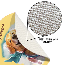 【 ヒーロー パピヨン 】パステルカラー マウスパッド　犬　ペット　うちの子　プレゼント　ギフト 8枚目の画像