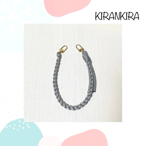 再販×2]タッセル付き＊パラコードのスマホハンドストラップ4つ