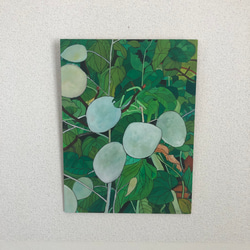 「白と緑の葉っぱ」原画 2枚目の画像