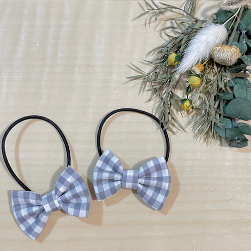 2個セット】ヘアゴム 髪飾り ヘアアクセ リボン ベビー キッズ 女の子  