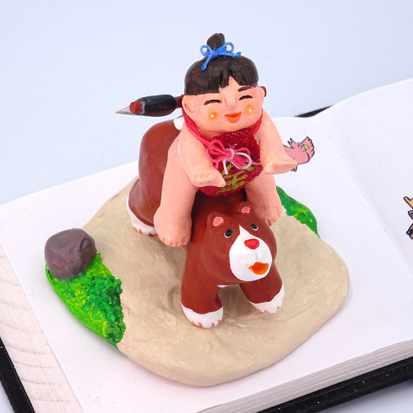 絵本から飛び出したシリーズ　粘土人形「金太郎」その５ 5枚目の画像