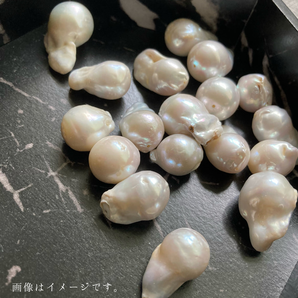 「歪真珠」baroque pearl earring（B） 6枚目の画像