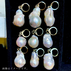「歪真珠」baroque pearl earring（B） 7枚目の画像