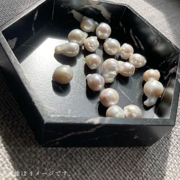 「歪真珠」baroque pearl earring（G） 5枚目の画像