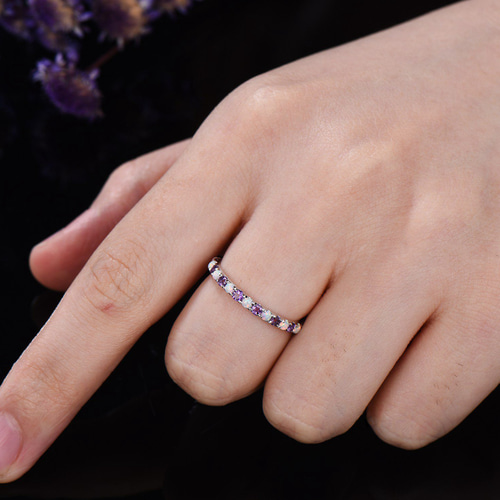 アレキサンドライト エメラルド アメジスト オパール リング カスタム