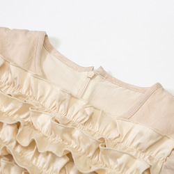 シャンパンコート レトロ ダーク柄 ジャガード プリーツ リトルブラックドレス ドレス 絶妙な立体感のあるフラワードレス 4枚目の画像