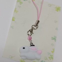 【ハンドメイド】うさぎ キーホルダー 2枚目の画像