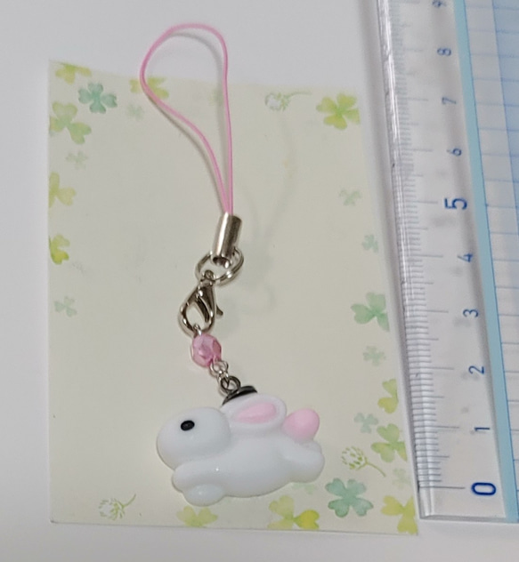 【ハンドメイド】うさぎ キーホルダー 4枚目の画像