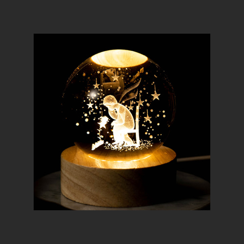 ナイトライト クリスタルドーム（星の王子さま・A） スタンドライト
