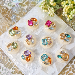 きらめきカボション☆10個 w6 マグネットジェル/マグネット/カラー