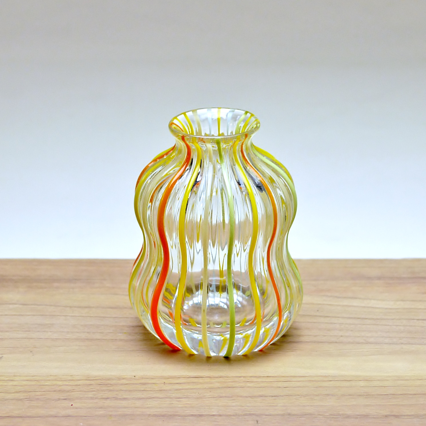 色縞一輪挿し　E